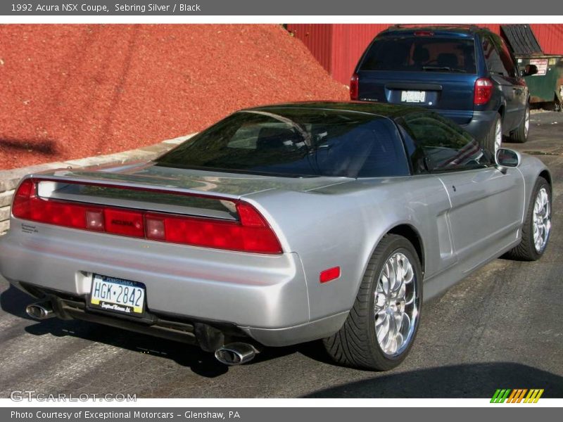 Sebring Silver / Black 1992 Acura NSX Coupe