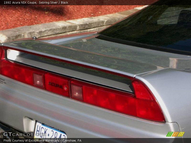 Sebring Silver / Black 1992 Acura NSX Coupe