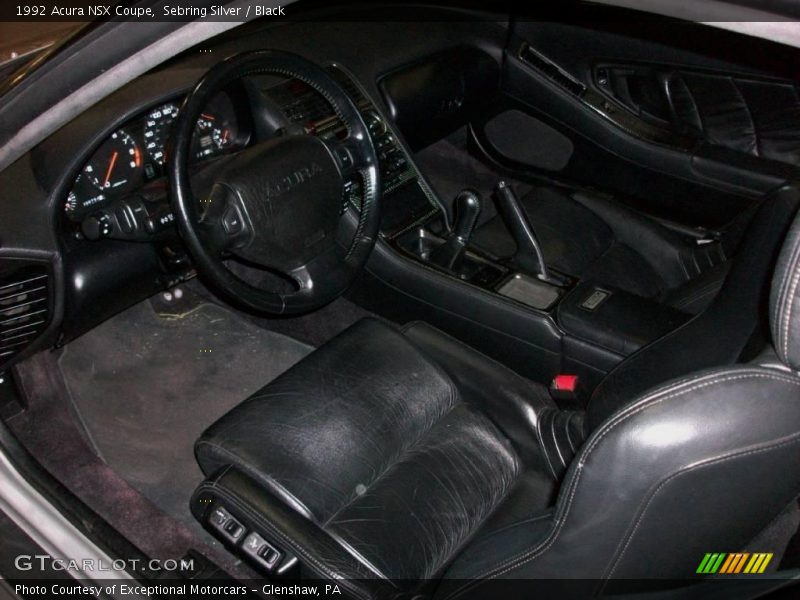 Sebring Silver / Black 1992 Acura NSX Coupe