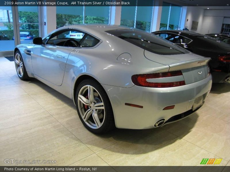 AM Titanium Silver / Obsidian Black 2009 Aston Martin V8 Vantage Coupe