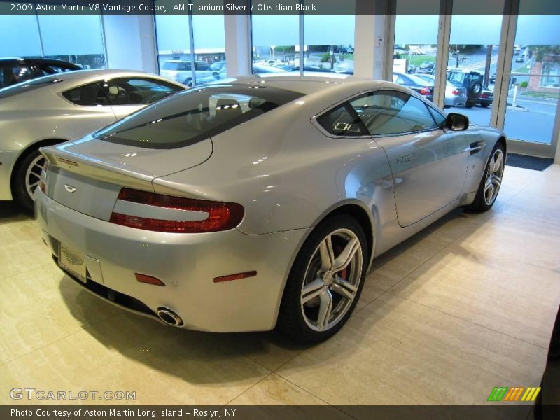 AM Titanium Silver / Obsidian Black 2009 Aston Martin V8 Vantage Coupe