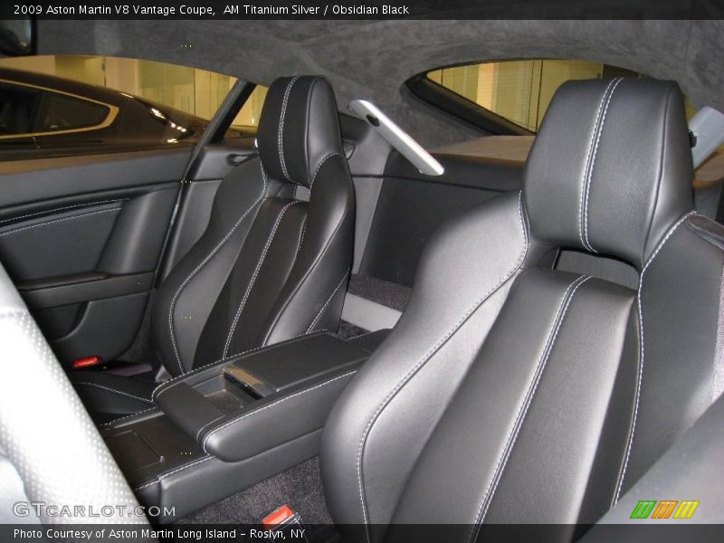 AM Titanium Silver / Obsidian Black 2009 Aston Martin V8 Vantage Coupe