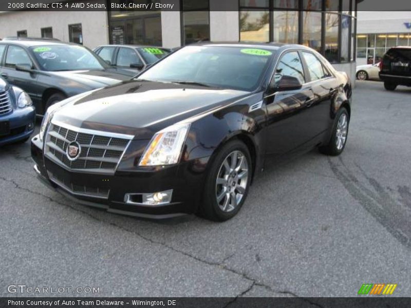 Black Cherry / Ebony 2008 Cadillac CTS 4 AWD Sedan