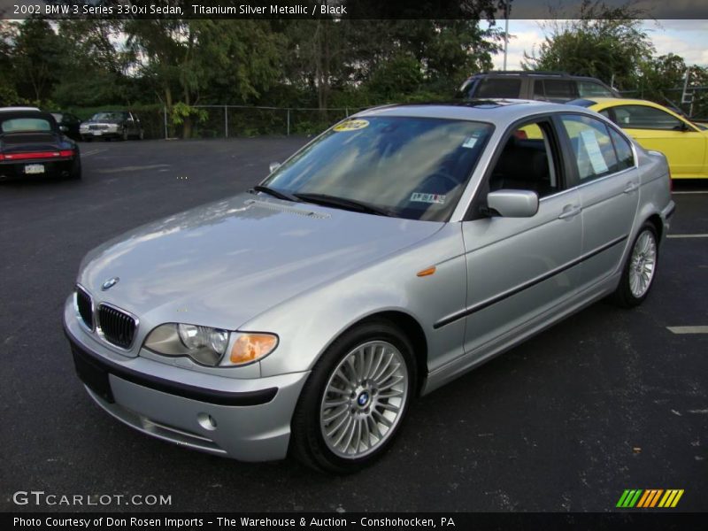 Titanium Silver Metallic / Black 2002 BMW 3 Series 330xi Sedan