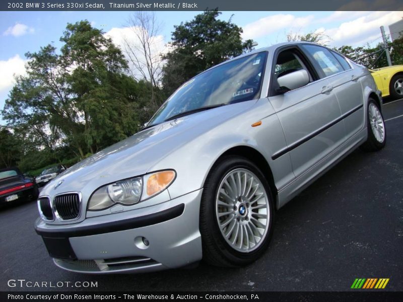 Titanium Silver Metallic / Black 2002 BMW 3 Series 330xi Sedan