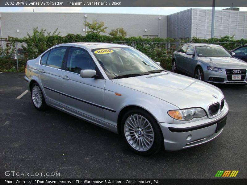 Titanium Silver Metallic / Black 2002 BMW 3 Series 330xi Sedan