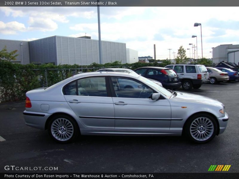 Titanium Silver Metallic / Black 2002 BMW 3 Series 330xi Sedan