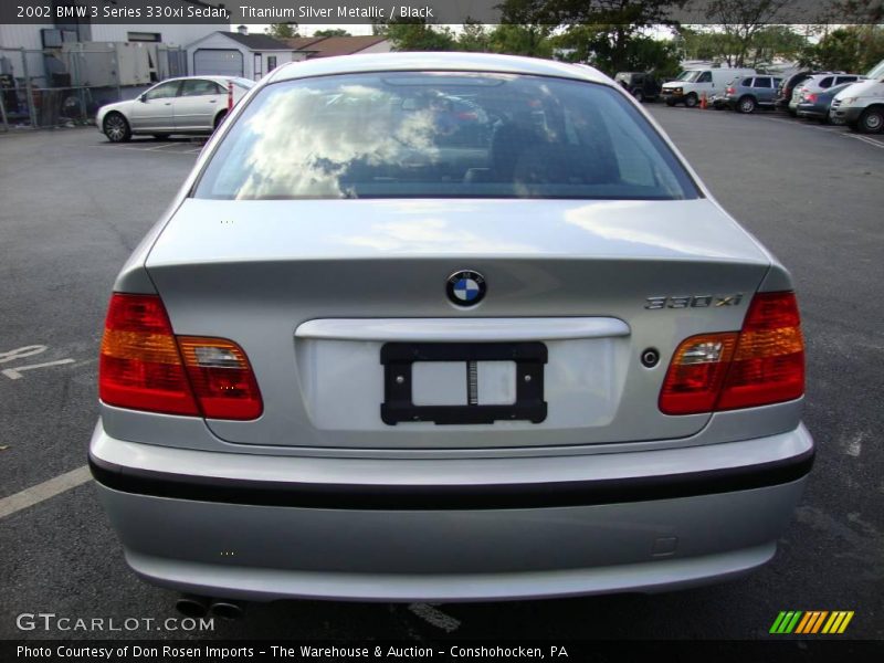 Titanium Silver Metallic / Black 2002 BMW 3 Series 330xi Sedan