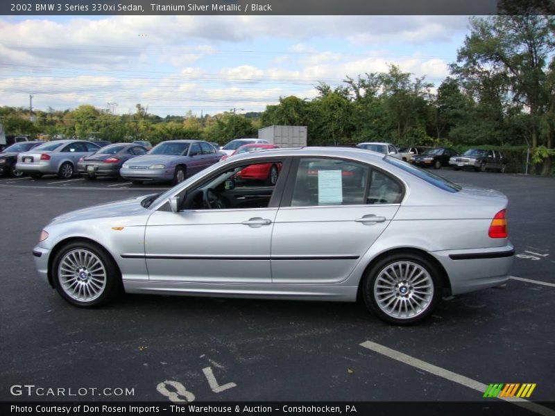 Titanium Silver Metallic / Black 2002 BMW 3 Series 330xi Sedan
