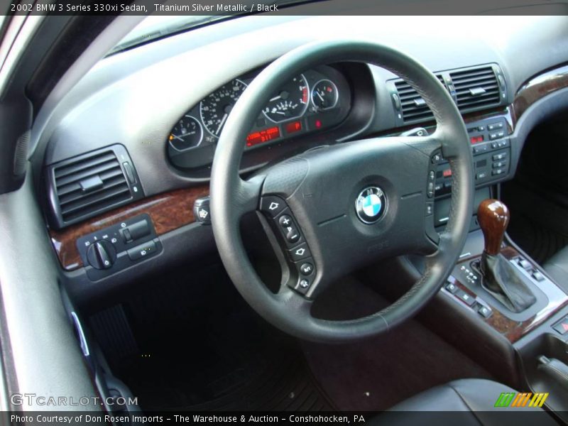 Titanium Silver Metallic / Black 2002 BMW 3 Series 330xi Sedan