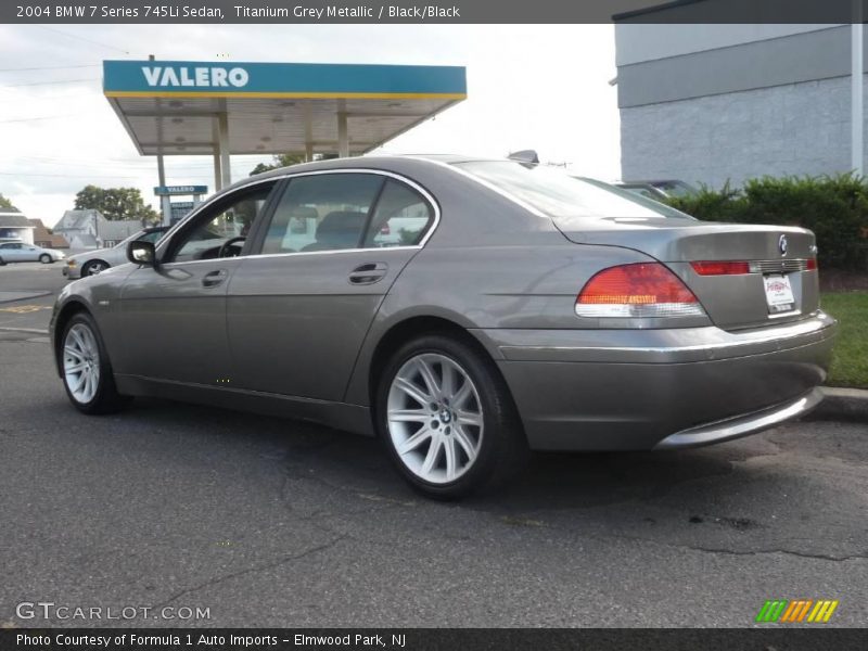 Titanium Grey Metallic / Black/Black 2004 BMW 7 Series 745Li Sedan