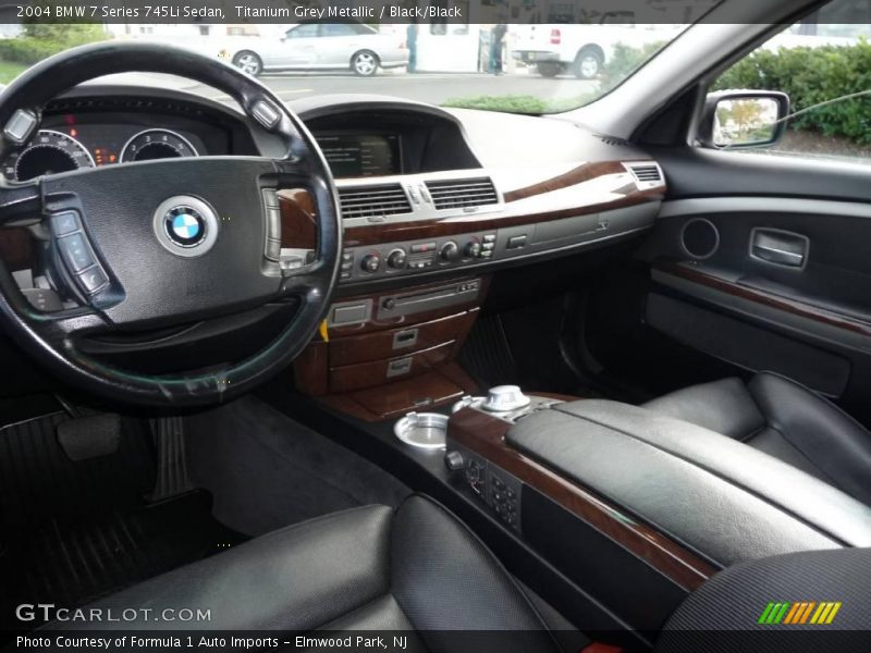 Titanium Grey Metallic / Black/Black 2004 BMW 7 Series 745Li Sedan