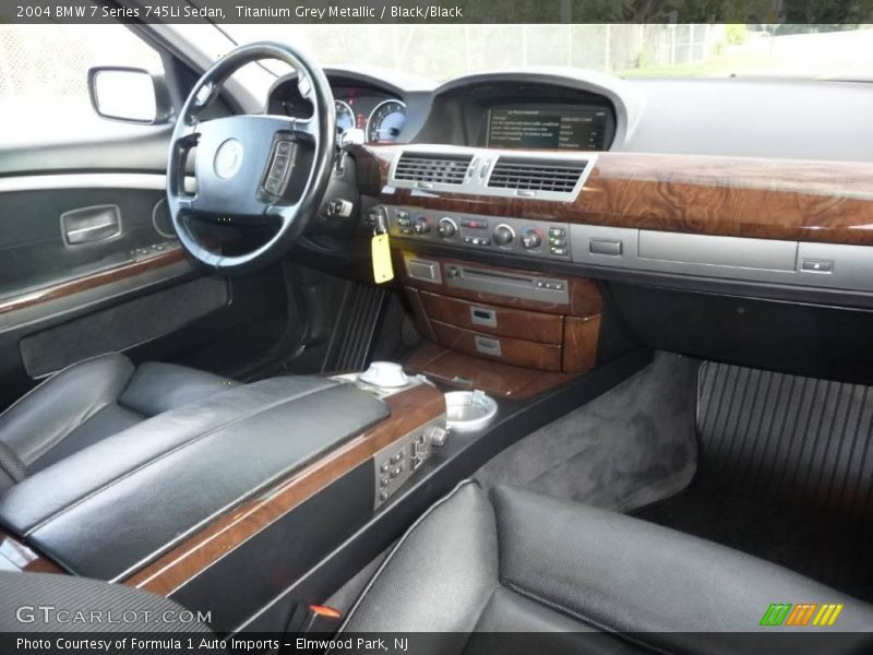Titanium Grey Metallic / Black/Black 2004 BMW 7 Series 745Li Sedan