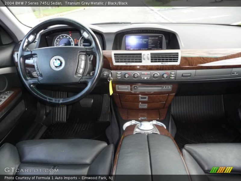 Titanium Grey Metallic / Black/Black 2004 BMW 7 Series 745Li Sedan