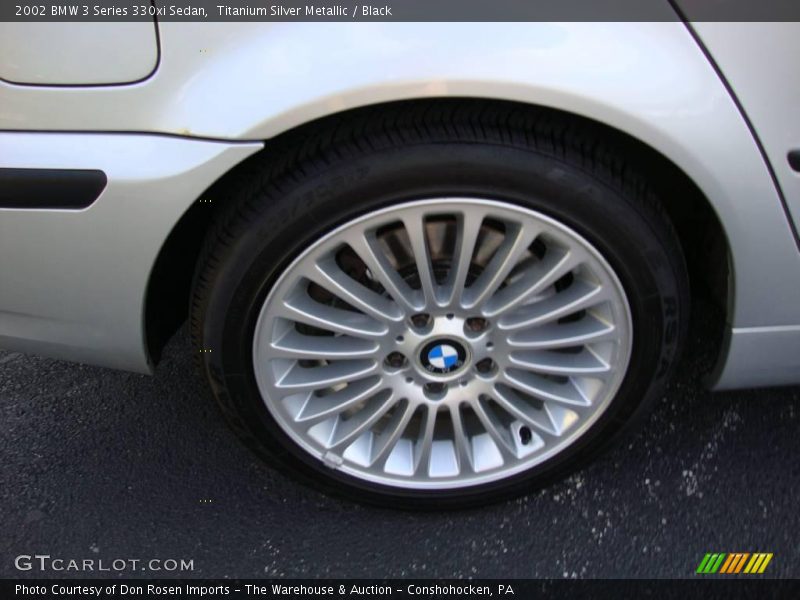 Titanium Silver Metallic / Black 2002 BMW 3 Series 330xi Sedan