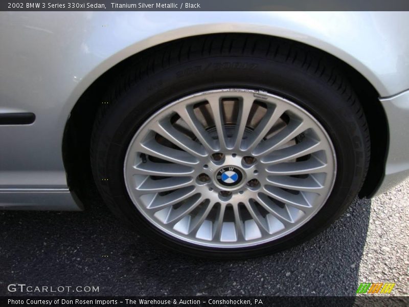 Titanium Silver Metallic / Black 2002 BMW 3 Series 330xi Sedan