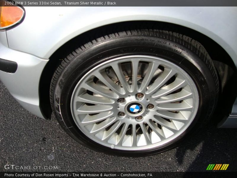 Titanium Silver Metallic / Black 2002 BMW 3 Series 330xi Sedan