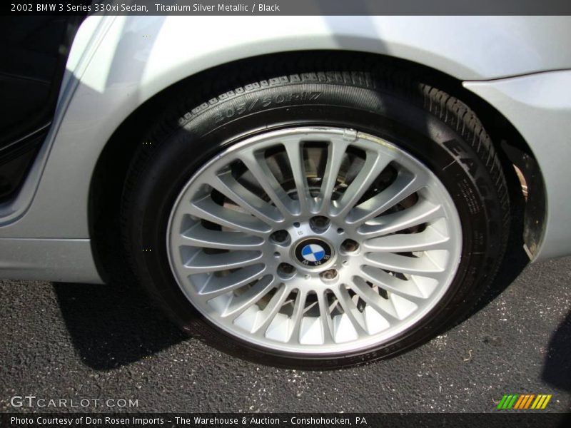 Titanium Silver Metallic / Black 2002 BMW 3 Series 330xi Sedan