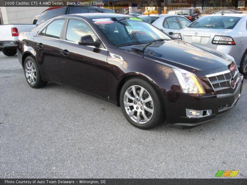 Black Cherry / Ebony 2008 Cadillac CTS 4 AWD Sedan