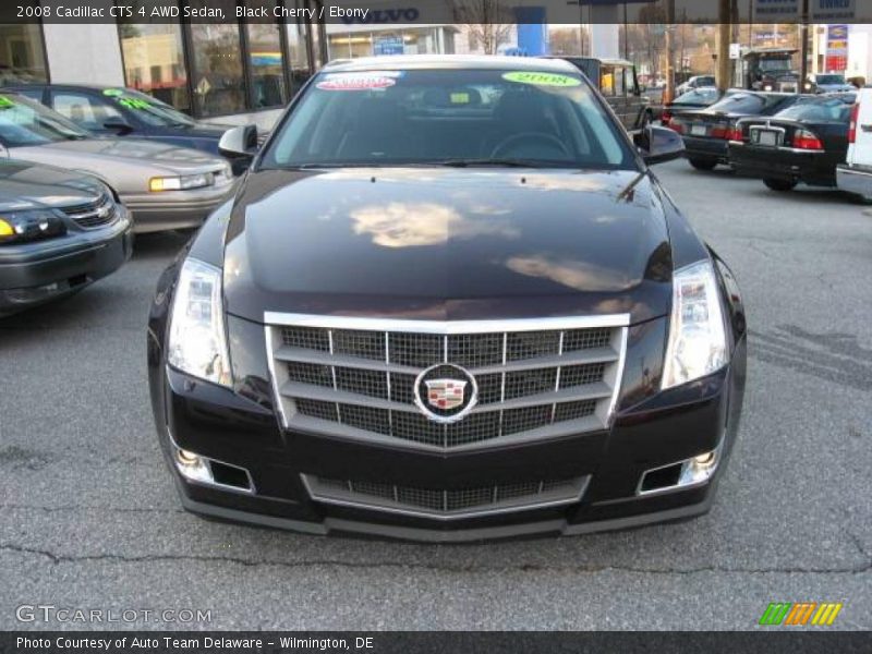 Black Cherry / Ebony 2008 Cadillac CTS 4 AWD Sedan