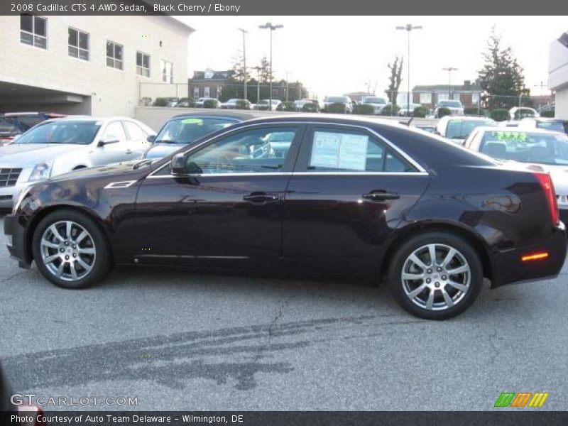 Black Cherry / Ebony 2008 Cadillac CTS 4 AWD Sedan