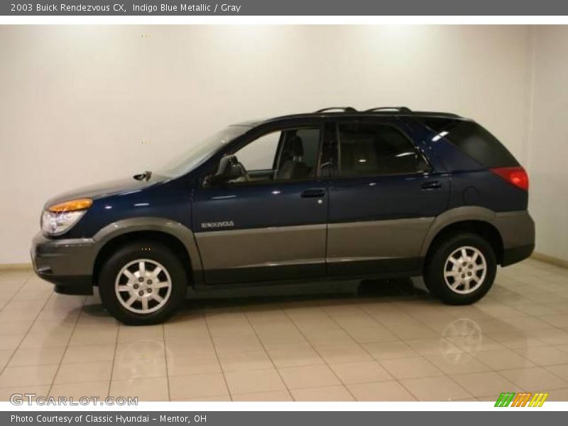 Indigo Blue Metallic / Gray 2003 Buick Rendezvous CX