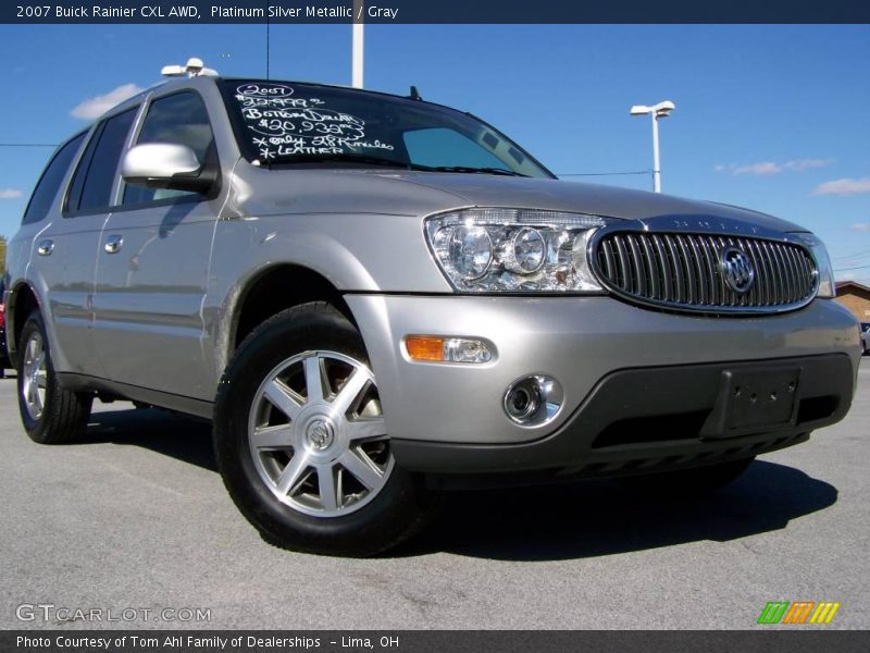 Platinum Silver Metallic / Gray 2007 Buick Rainier CXL AWD