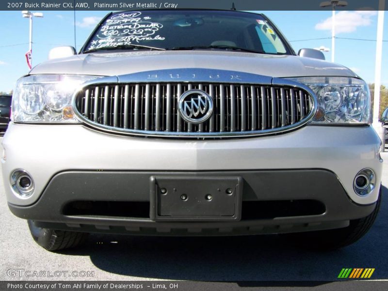 Platinum Silver Metallic / Gray 2007 Buick Rainier CXL AWD