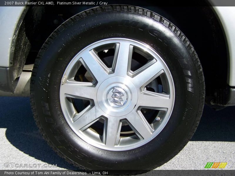 Platinum Silver Metallic / Gray 2007 Buick Rainier CXL AWD