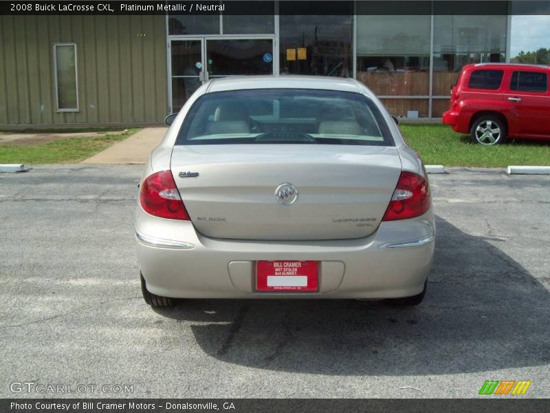 Platinum Metallic / Neutral 2008 Buick LaCrosse CXL