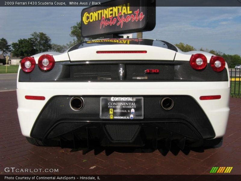 White Avus / Black 2009 Ferrari F430 Scuderia Coupe