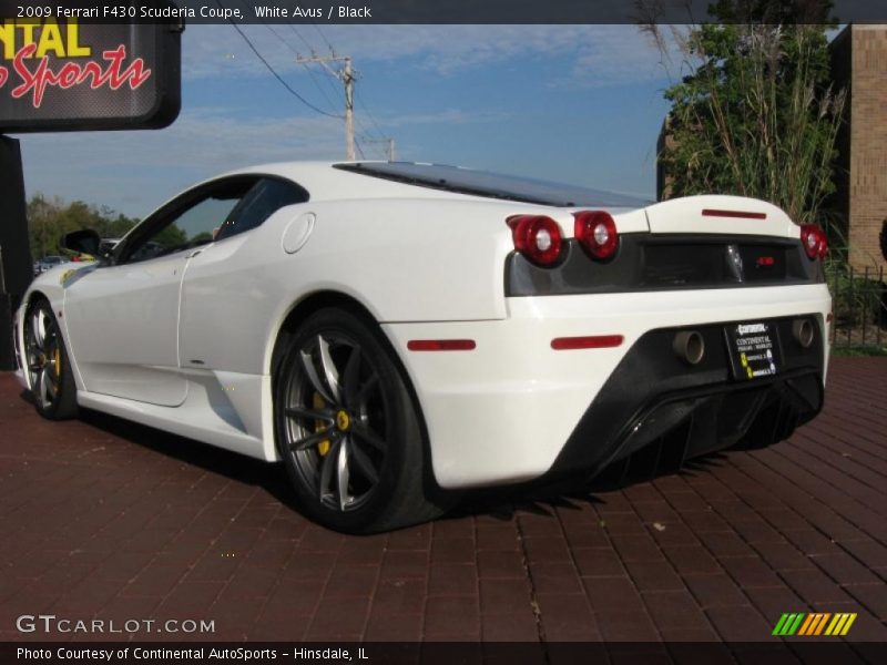 White Avus / Black 2009 Ferrari F430 Scuderia Coupe