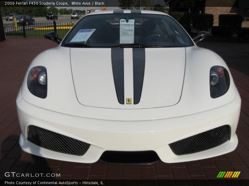 White Avus / Black 2009 Ferrari F430 Scuderia Coupe