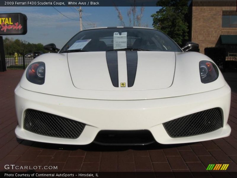 White Avus / Black 2009 Ferrari F430 Scuderia Coupe