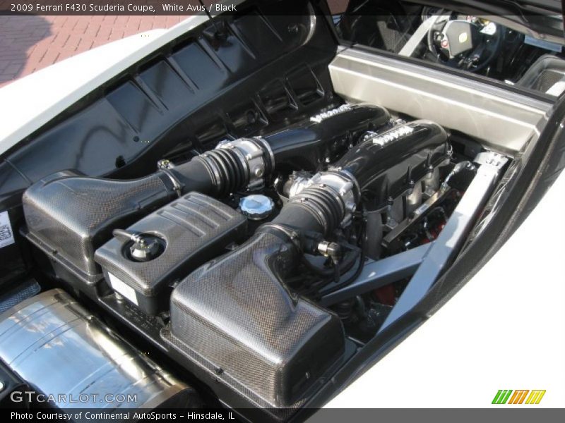White Avus / Black 2009 Ferrari F430 Scuderia Coupe