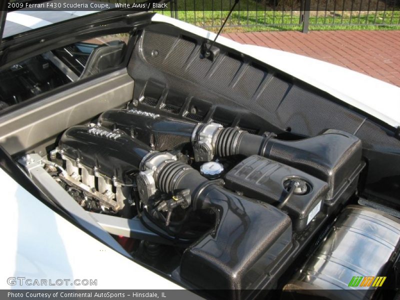 White Avus / Black 2009 Ferrari F430 Scuderia Coupe