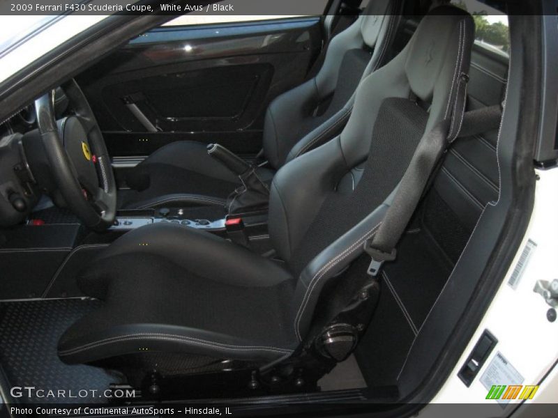 White Avus / Black 2009 Ferrari F430 Scuderia Coupe