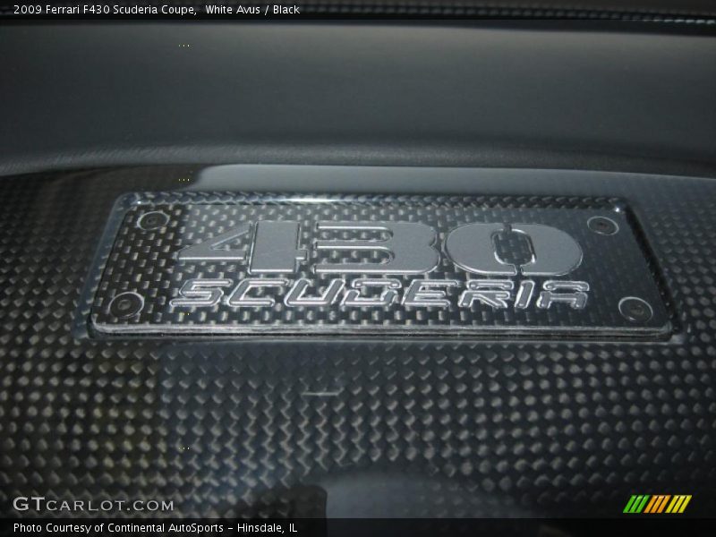 White Avus / Black 2009 Ferrari F430 Scuderia Coupe