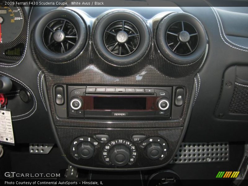 White Avus / Black 2009 Ferrari F430 Scuderia Coupe