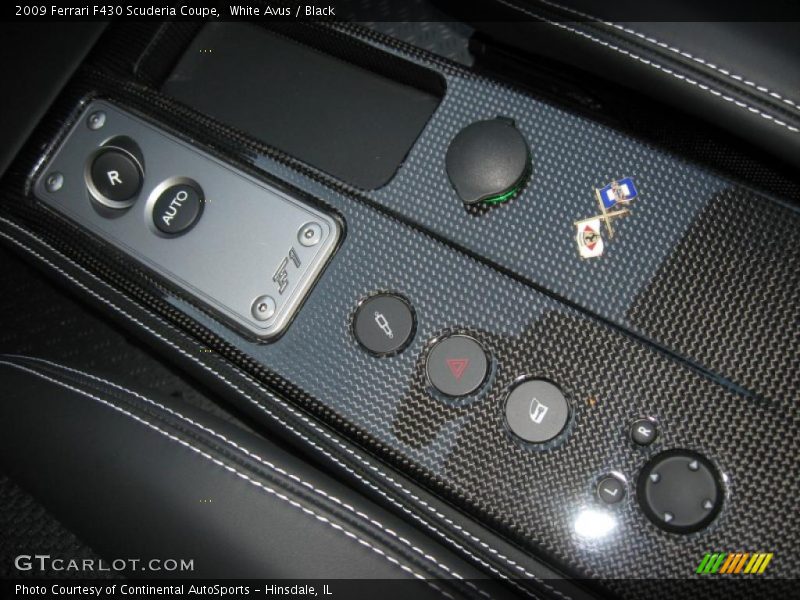 White Avus / Black 2009 Ferrari F430 Scuderia Coupe