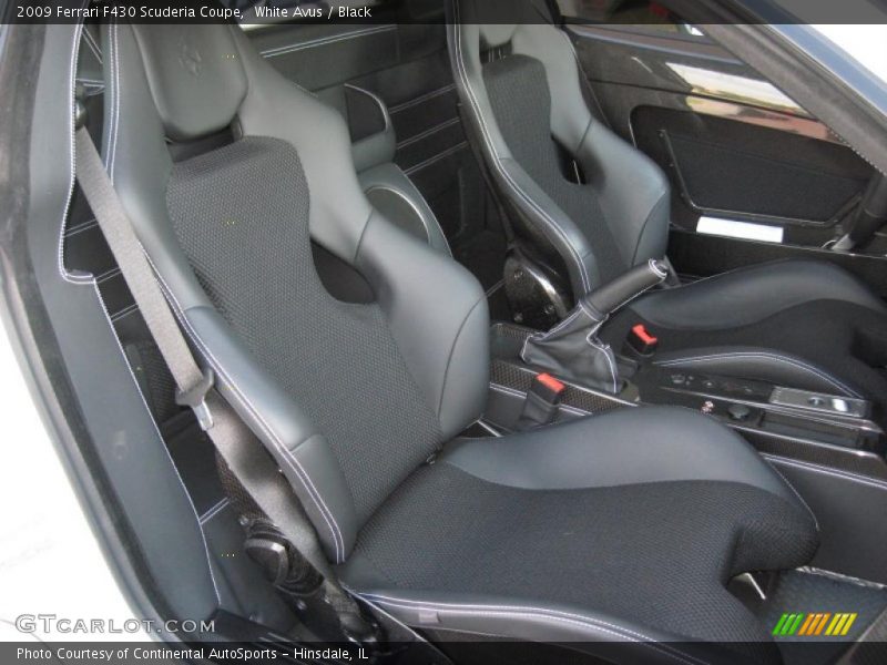White Avus / Black 2009 Ferrari F430 Scuderia Coupe