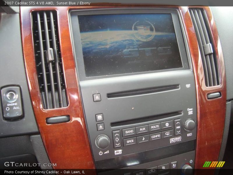 Sunset Blue / Ebony 2007 Cadillac STS 4 V8 AWD