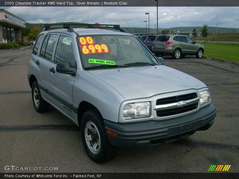 Silver Metallic / Medium Gray 2000 Chevrolet Tracker 4WD Hard Top