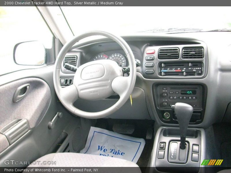 Silver Metallic / Medium Gray 2000 Chevrolet Tracker 4WD Hard Top