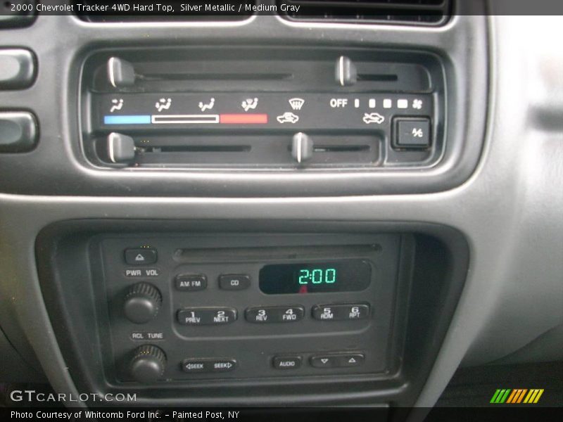 Silver Metallic / Medium Gray 2000 Chevrolet Tracker 4WD Hard Top