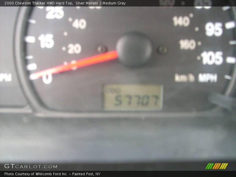 Silver Metallic / Medium Gray 2000 Chevrolet Tracker 4WD Hard Top