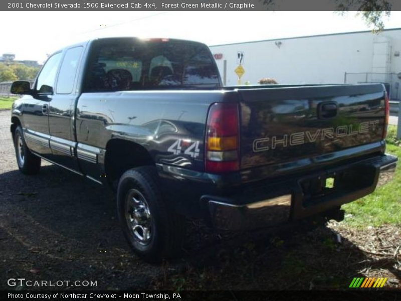 Forest Green Metallic / Graphite 2001 Chevrolet Silverado 1500 Extended Cab 4x4