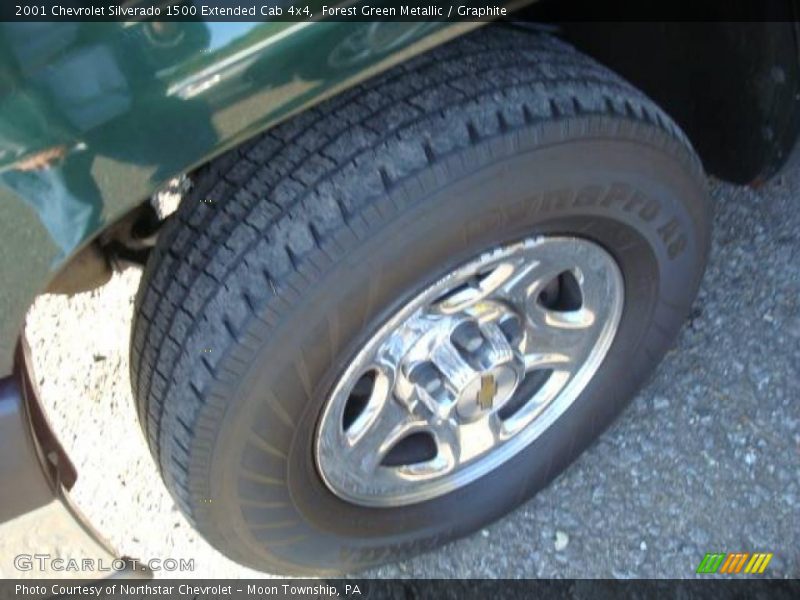 Forest Green Metallic / Graphite 2001 Chevrolet Silverado 1500 Extended Cab 4x4