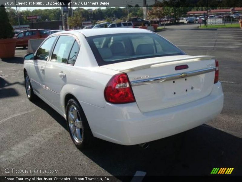 White / Cashmere Beige 2006 Chevrolet Malibu LTZ Sedan
