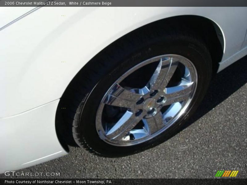 White / Cashmere Beige 2006 Chevrolet Malibu LTZ Sedan